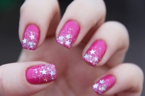 Ojeli Tırnak Modelleri - Hot Pink Nail Designs Tumblr