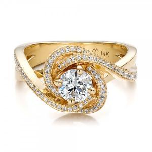 Yellow-Gold-And-Diamond-Engagement-Ring