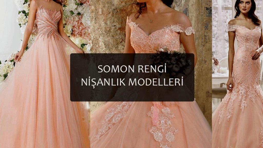 Somon Rengi Nişanlık Modelleri