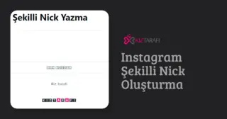 Instagram Şekilli Nick Yazma